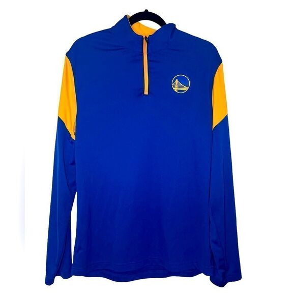 FANATICS NBA GOLDEN STATE WARRIORS BASKETBALL HALF ZIP PULLOVER MENS SIZE MEDIUM - Picture 1 of 7